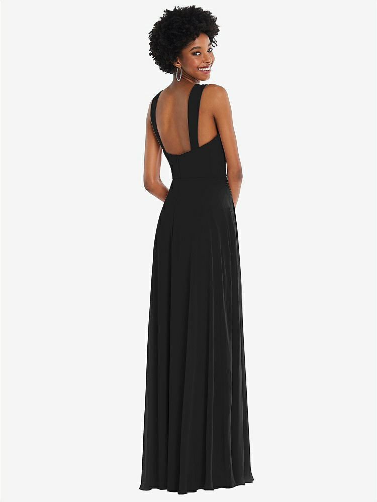 【STYLE: 1558】Contoured Wide Strap Sweetheart Maxi Dress【COLOR: Black】