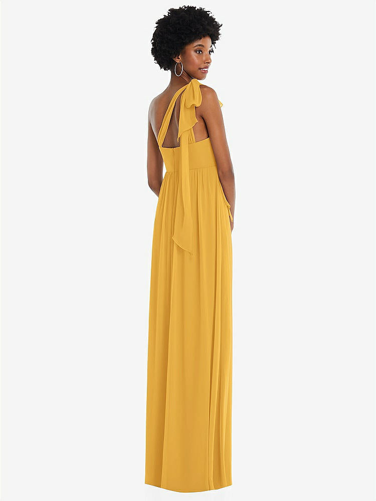 【NEW】【STYLE: 1564】コンバーチブル タイショルダー 帝国 ウエスト マキシ ドレス【COLOR: NYC Yellow】【SIZE: 00-30W】
