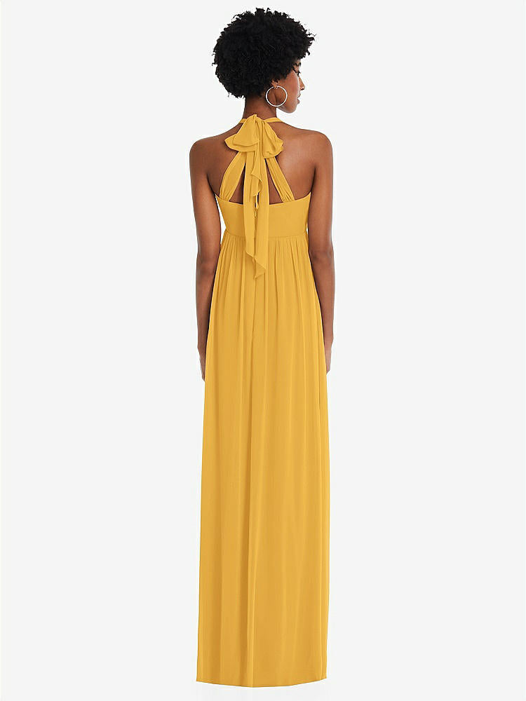 【NEW】【STYLE: 1564】コンバーチブル タイショルダー 帝国 ウエスト マキシ ドレス【COLOR: NYC Yellow】【SIZE: 00-30W】