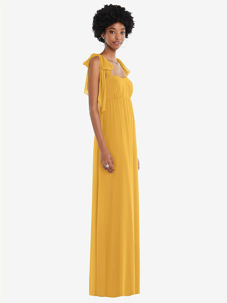 【NEW】【STYLE: 1564】コンバーチブル タイショルダー 帝国 ウエスト マキシ ドレス【COLOR: NYC Yellow】【SIZE: 00-30W】