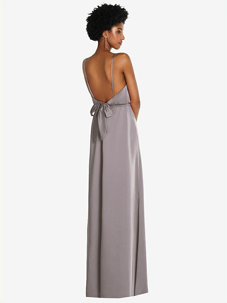 【STYLE: 8217】シンプルベアトップ マキシ ドレス  ストラップ【COLOR: Cashmere Gray】【SIZE: 00-30W】