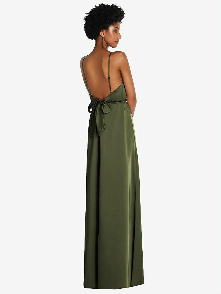 【STYLE: 8217】シンプルベアトップ マキシ ドレス  ストラップ【COLOR: Olive Green】【SIZE: 00-30W】