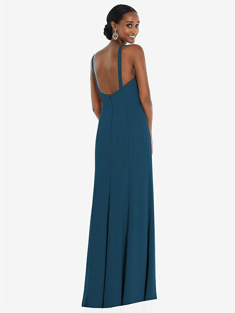 【NEW】【STYLE: 3093】クロス クロス ホルター プリンセス ライン トランペット ガウン【COLOR: Atlantic Blue】【SIZE: 00-30W】