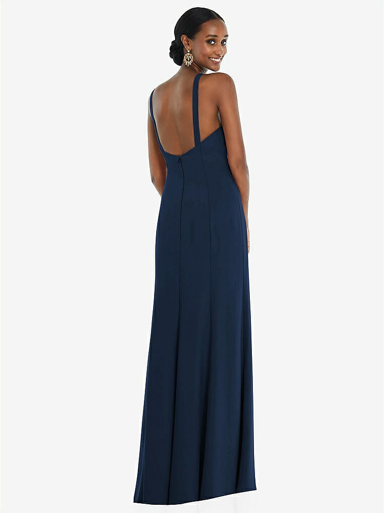 【NEW】【STYLE: 3093】クロス クロス ホルター プリンセス ライン トランペット ガウン【COLOR: Midnight Navy】【SIZE: 00-30W】