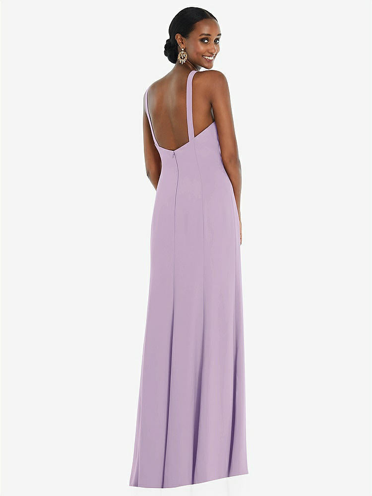 【NEW】【STYLE: 3093】クロス クロス ホルター プリンセス ライン トランペット ガウン【COLOR: Pale Purple】【SIZE: 00-30W】