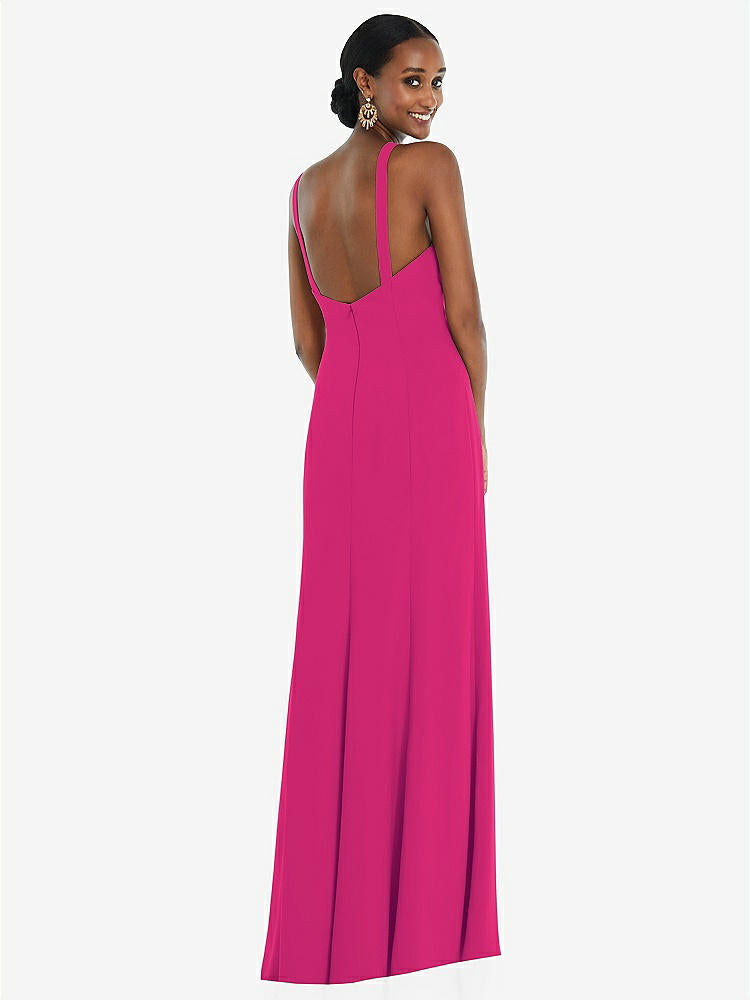【NEW】【STYLE: 3093】クロス クロス ホルター プリンセス ライン トランペット ガウン【COLOR: Think Pink】【SIZE: 00-30W】