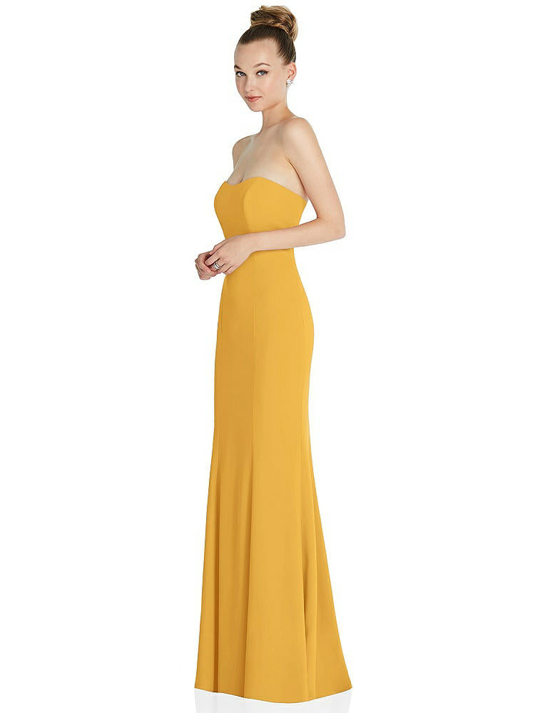 【NEW】【STYLE: 6860】ストラップレス プリンセス ライン クレープ 人魚 ガウン【COLOR: NYC Yellow】【SIZE: 00-30W】