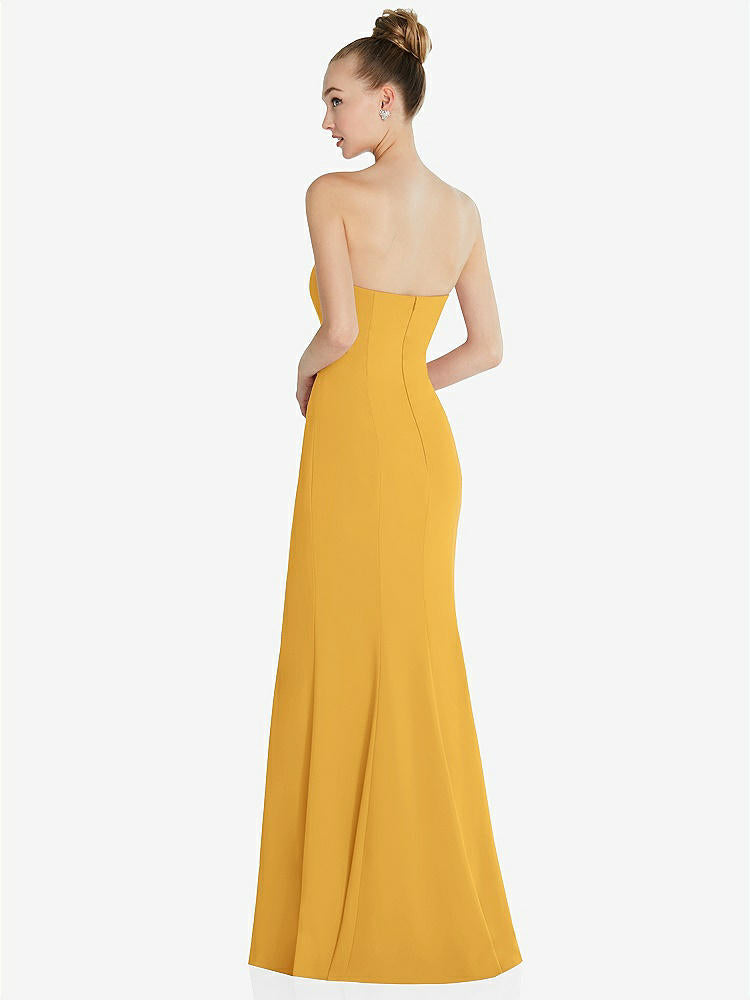 【NEW】【STYLE: 6860】ストラップレス プリンセス ライン クレープ 人魚 ガウン【COLOR: NYC Yellow】【SIZE: 00-30W】