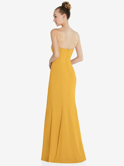 【NEW】【STYLE: 6860】ストラップレス プリンセス ライン クレープ 人魚 ガウン【COLOR: NYC Yellow】【SIZE: 00-30W】