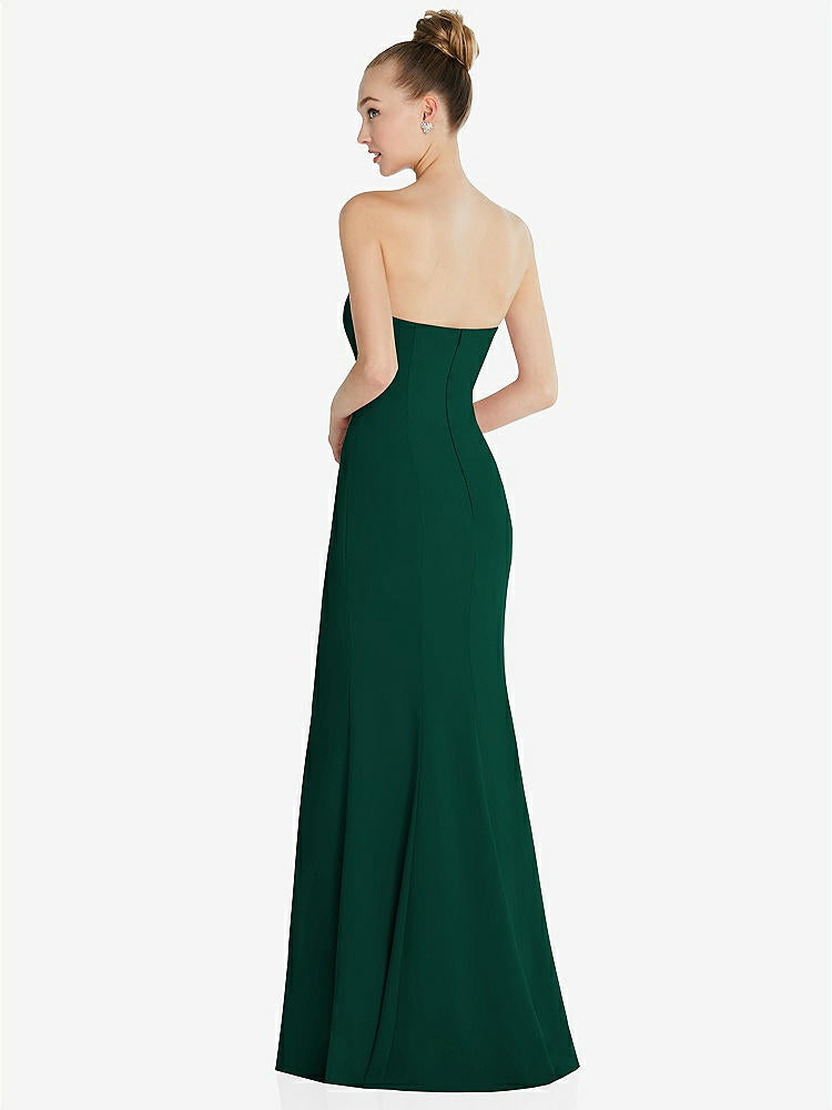 【STYLE: 6860】Strapless Princess Line Crepe Mermaid Gown【COLOR: Hunter Green】