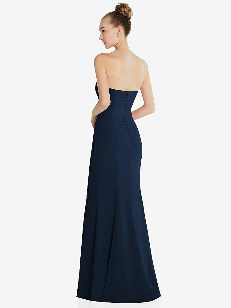 【NEW】【STYLE: 6860】ストラップレス プリンセス ライン クレープ 人魚 ガウン【COLOR: Midnight Navy】【SIZE: 00-30W】