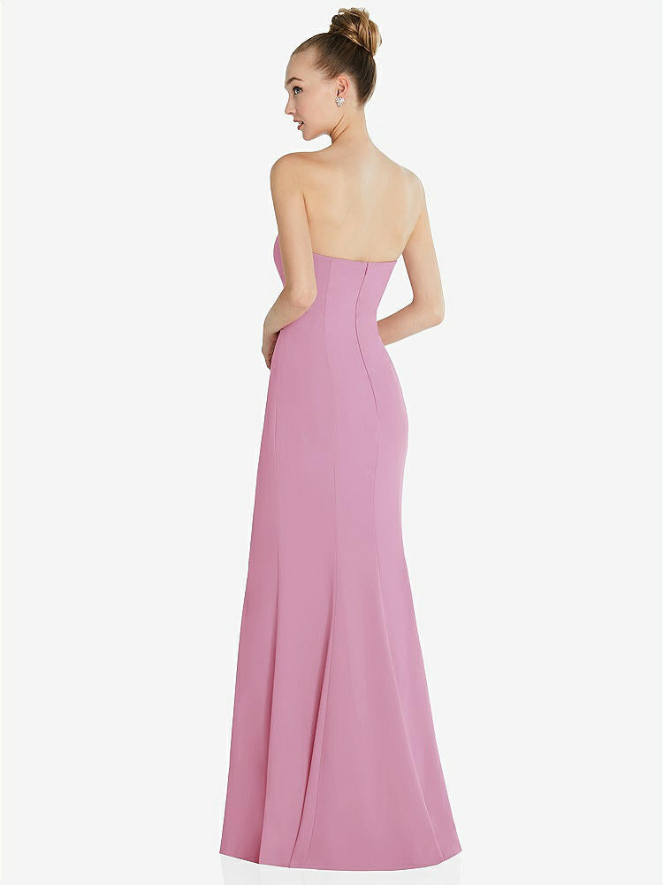 【STYLE: 6860】Strapless Princess Line Crepe Mermaid Gown【COLOR: Powder Pink】