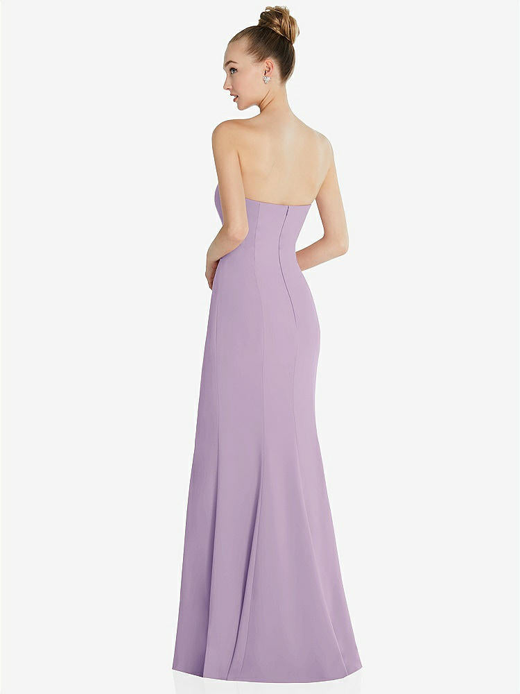 【NEW】【STYLE: 6860】ストラップレス プリンセス ライン クレープ 人魚 ガウン【COLOR: Pale Purple】【SIZE: 00-30W】