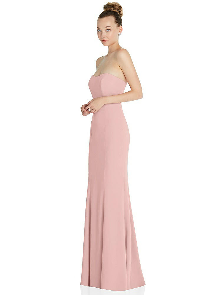 【NEW】【STYLE: 6860】ストラップレス プリンセス ライン クレープ 人魚 ガウン【COLOR: Rose - PANTONE Rose Quartz】【SIZE: 00-30W】