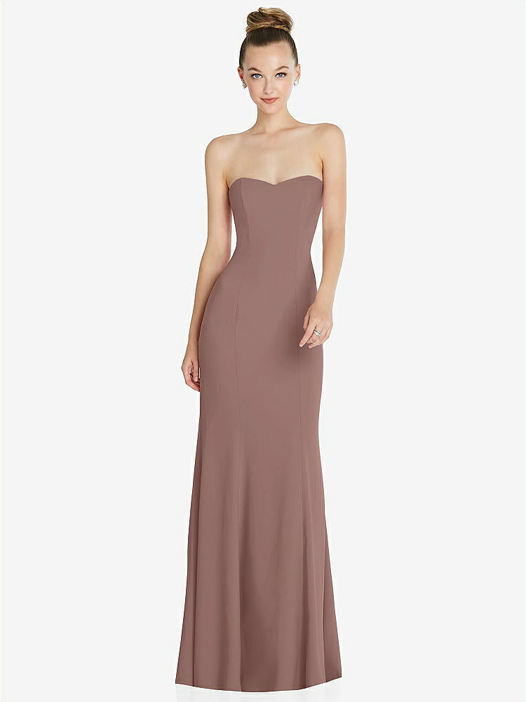 【STYLE: 6860】Strapless Princess Line Crepe Mermaid Gown【COLOR: Sienna】