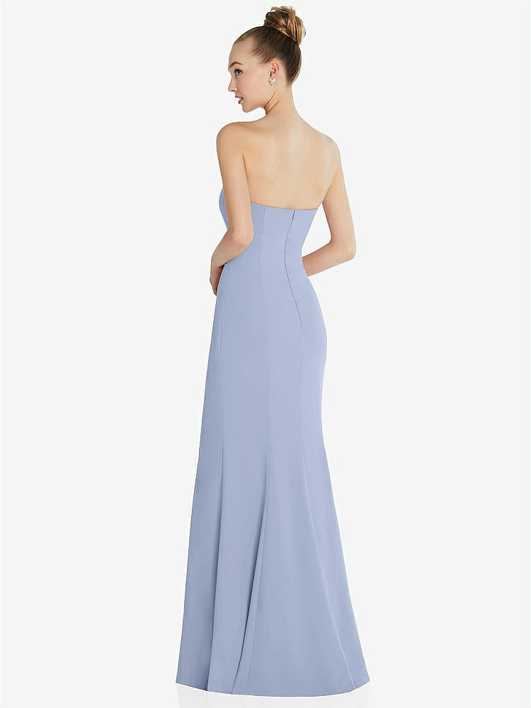 【NEW】【STYLE: 6860】ストラップレス プリンセス ライン クレープ 人魚 ガウン【COLOR: Sky Blue】【SIZE: 00-30W】