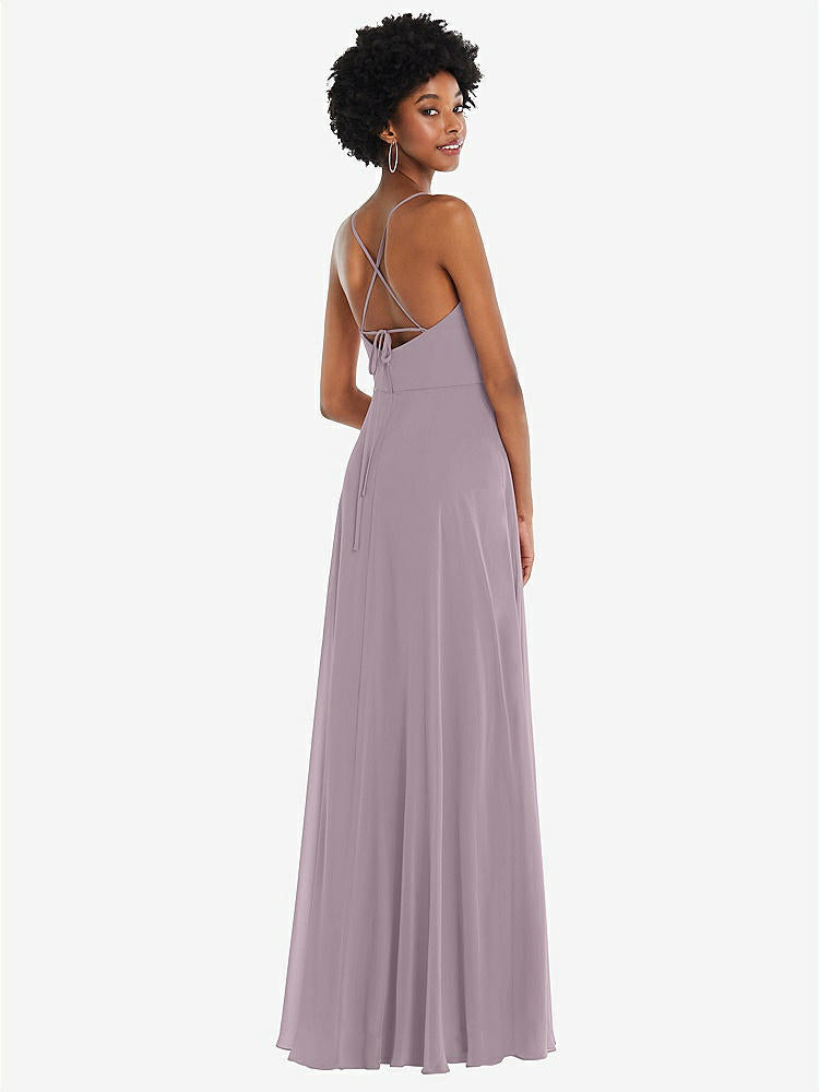 【NEW】【STYLE: 1559】スクープ ネック コンバーチブル ネクタップ マキシ ドレス 前面 スリット【COLOR: Lilac Dusk】【SIZE: 00-30W】