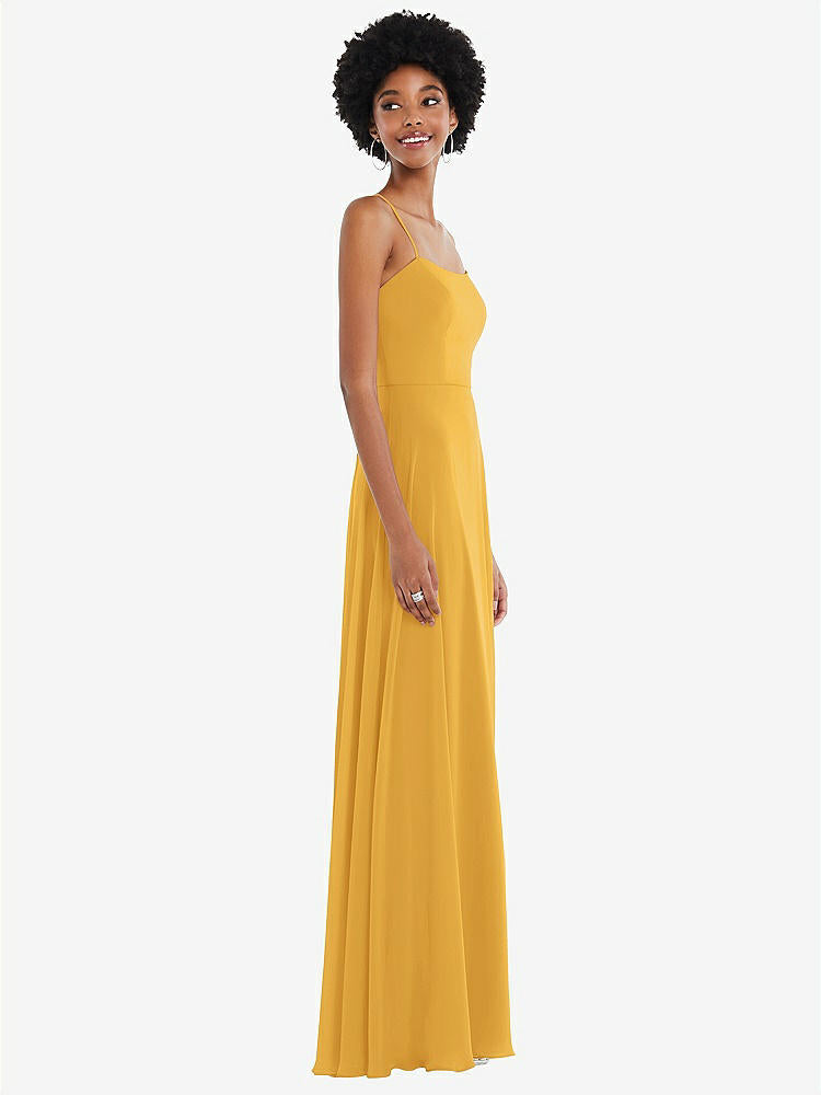 【NEW】【STYLE: 1559】スクープ ネック コンバーチブル ネクタップ マキシ ドレス 前面 スリット【COLOR: NYC Yellow】【SIZE: 00-30W】