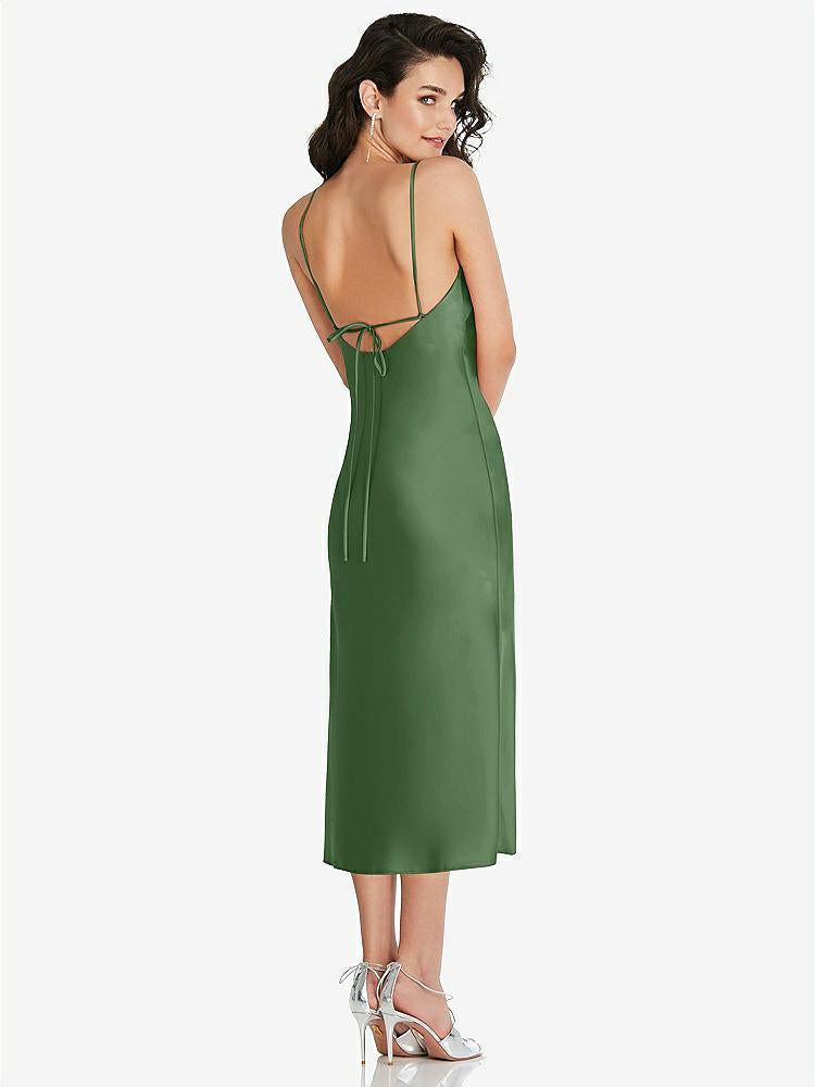 【NEW】【STYLE: 8220】オープンバック コンバーチブル ストラップ MIDI バイアス スリップ ドレス【COLOR: Vineyard Green】【SIZE: 00-30W】