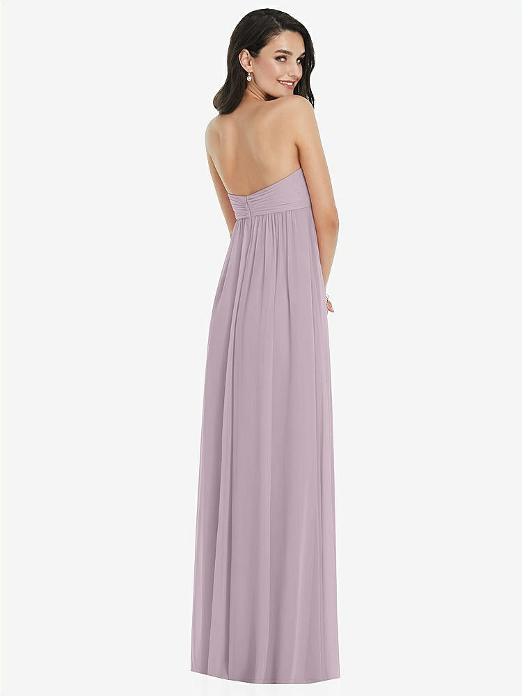 【NEW】【STYLE: 3101】ひねり シアレッド ストラップレス 帝国 ウエスト ガウン オプション ストラップ【COLOR: Lilac Dusk】【SIZE: 00-30W】