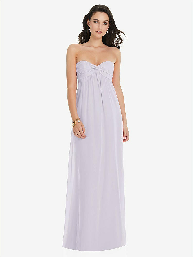 【NEW】【STYLE: 3101】ひねり シアレッド ストラップレス 帝国 ウエスト ガウン オプション ストラップ【COLOR: Moondance】【SIZE: 00-30W】