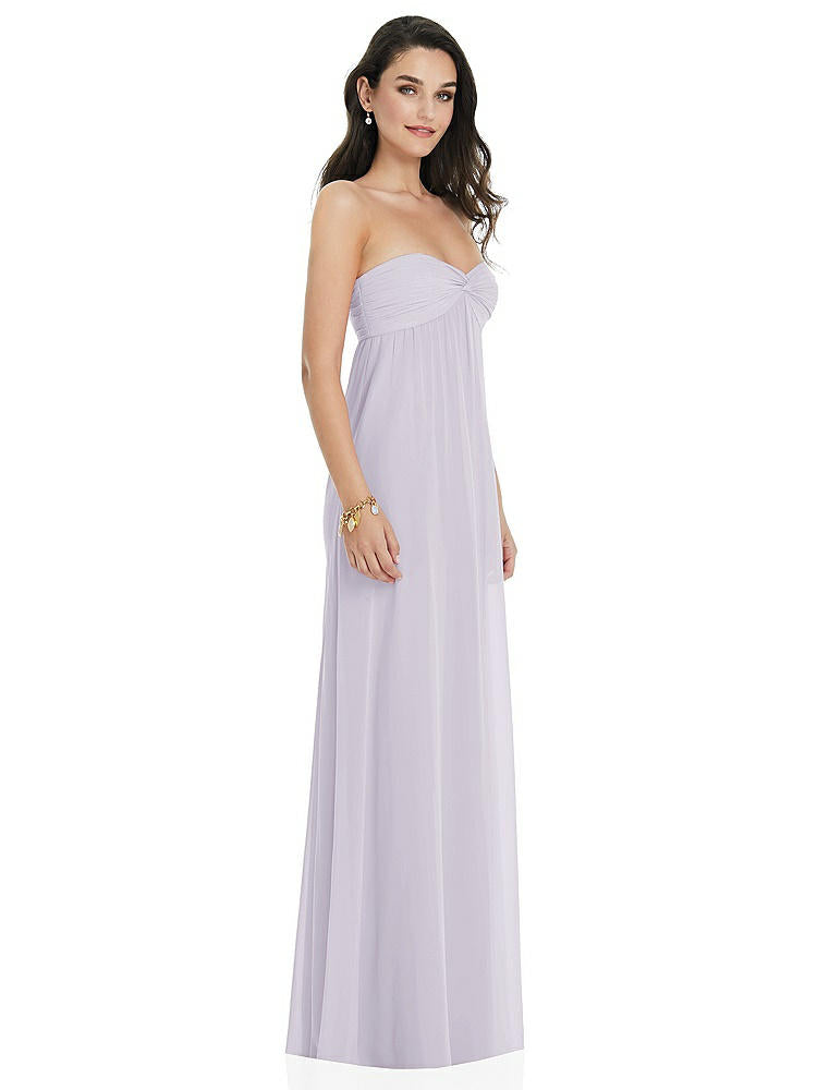 【NEW】【STYLE: 3101】ひねり シアレッド ストラップレス 帝国 ウエスト ガウン オプション ストラップ【COLOR: Moondance】【SIZE: 00-30W】
