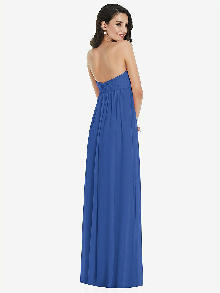 【NEW】【STYLE: 3101】ひねり シアレッド ストラップレス 帝国 ウエスト ガウン オプション ストラップ【COLOR: Classic Blue】【SIZE: 00-30W】