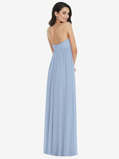 【NEW】【STYLE: 3101】ひねり シアレッド ストラップレス 帝国 ウエスト ガウン オプション ストラップ【COLOR: Cloudy】【SIZE: 00-30W】