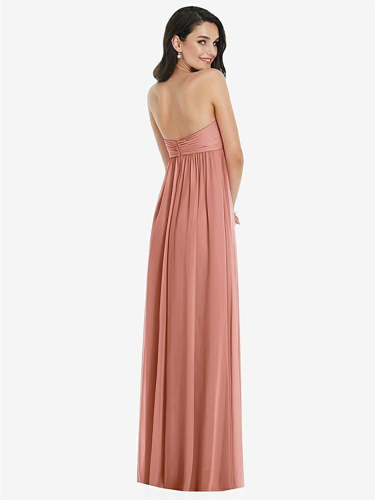【NEW】【STYLE: 3101】ひねり シアレッド ストラップレス 帝国 ウエスト ガウン オプション ストラップ【COLOR: Desert Rose】【SIZE: 00-30W】