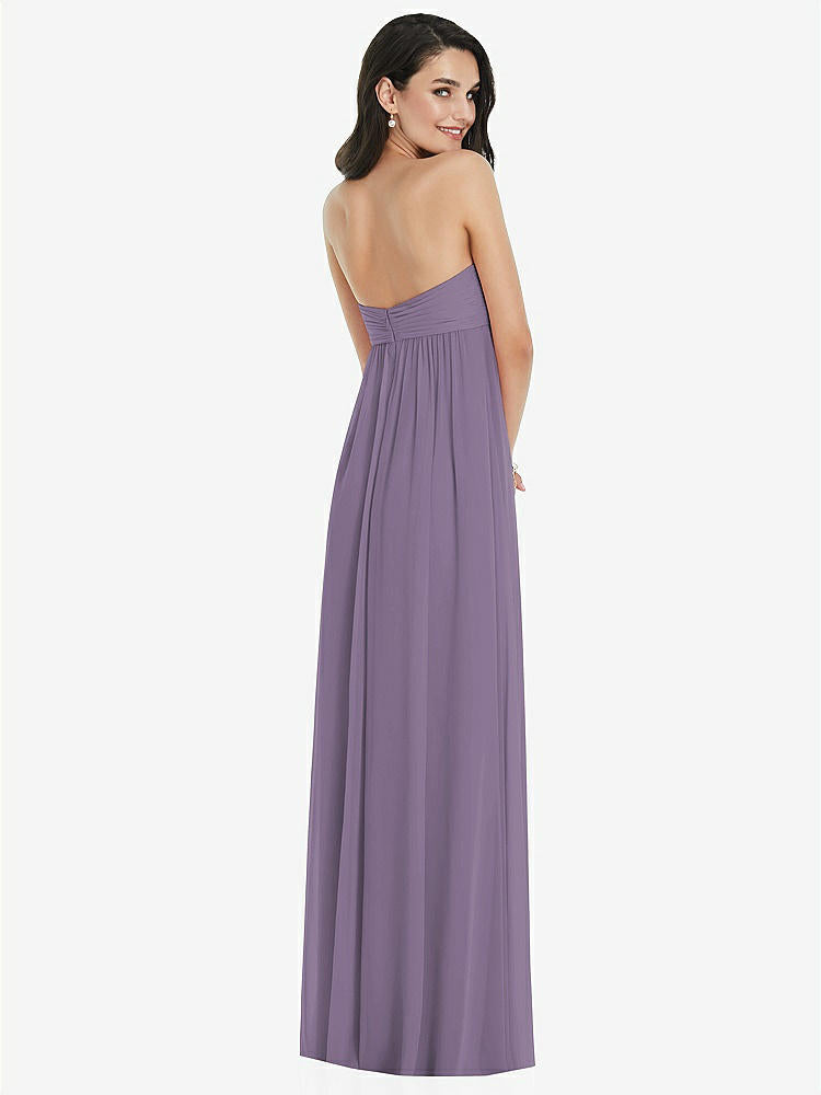 【NEW】【STYLE: 3101】ひねり シアレッド ストラップレス 帝国 ウエスト ガウン オプション ストラップ【COLOR: Lavender】【SIZE: 00-30W】
