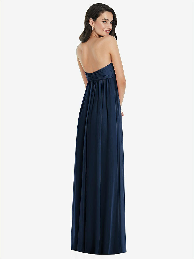 【NEW】【STYLE: 3101】ひねり シアレッド ストラップレス 帝国 ウエスト ガウン オプション ストラップ【COLOR: Midnight Navy】【SIZE: 00-30W】