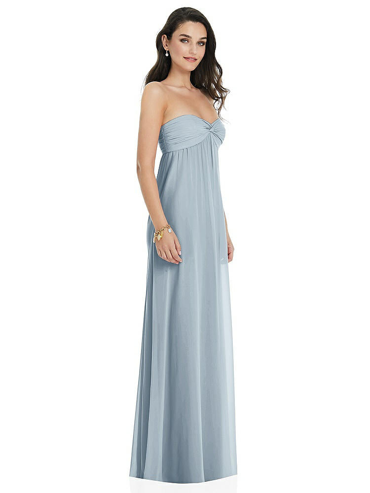 【NEW】【STYLE: 3101】ひねり シアレッド ストラップレス 帝国 ウエスト ガウン オプション ストラップ【COLOR: Mist】【SIZE: 00-30W】