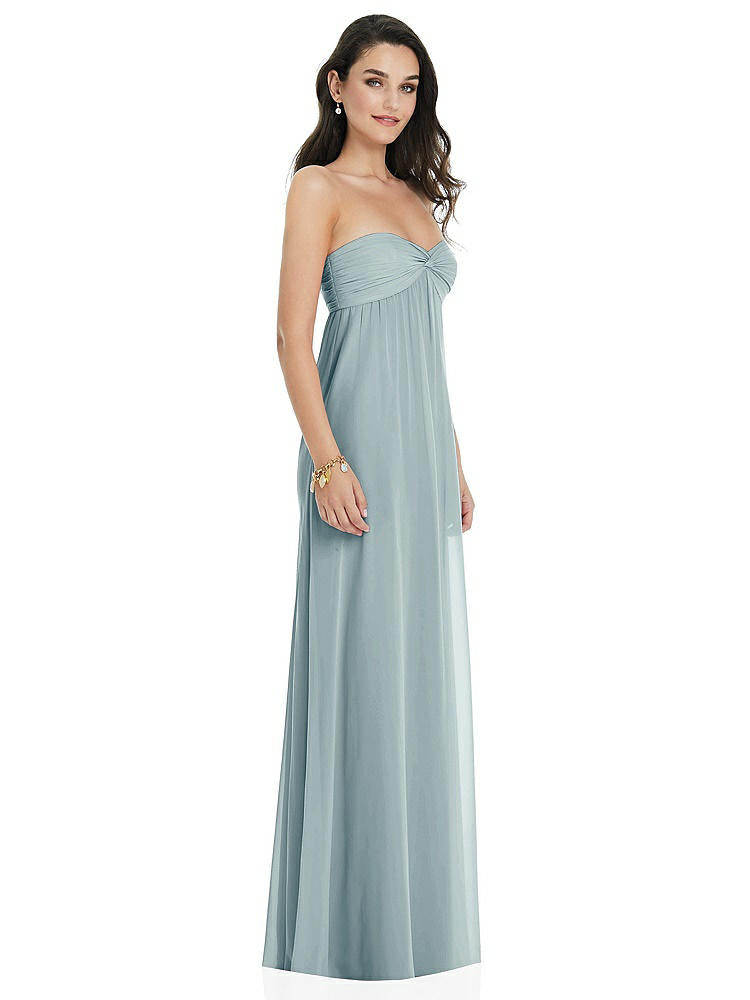 【NEW】【STYLE: 3101】ひねり シアレッド ストラップレス 帝国 ウエスト ガウン オプション ストラップ【COLOR: Morning Sky】【SIZE: 00-30W】