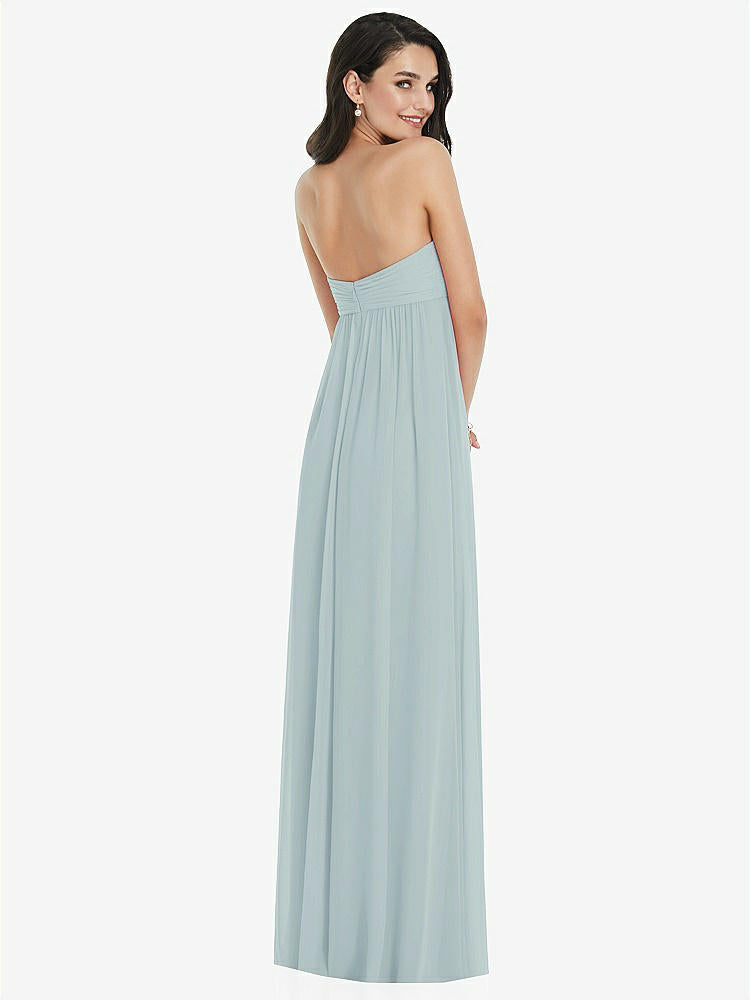【NEW】【STYLE: 3101】ひねり シアレッド ストラップレス 帝国 ウエスト ガウン オプション ストラップ【COLOR: Morning Sky】【SIZE: 00-30W】