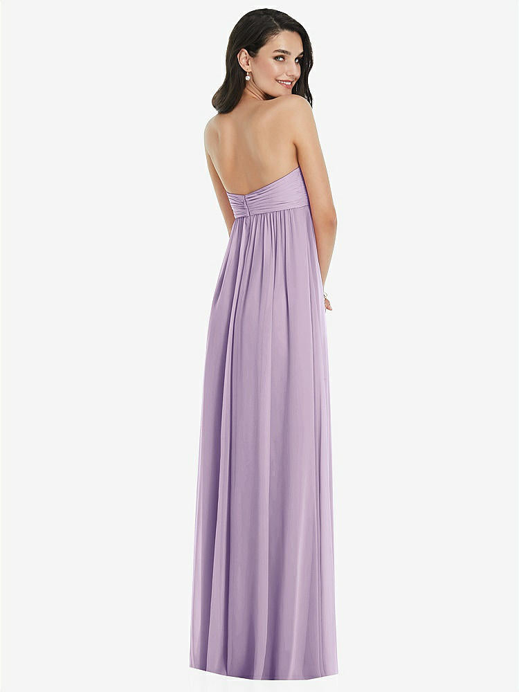【NEW】【STYLE: 3101】ひねり シアレッド ストラップレス 帝国 ウエスト ガウン オプション ストラップ【COLOR: Pale Purple】【SIZE: 00-30W】