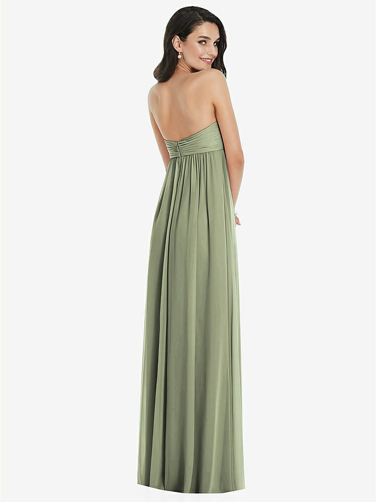 【NEW】【STYLE: 3101】ひねり シアレッド ストラップレス 帝国 ウエスト ガウン オプション ストラップ【COLOR: Sage】【SIZE: 00-30W】