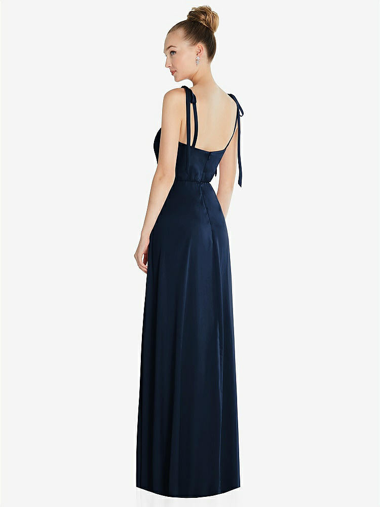 【NEW】【STYLE: TH099】ネクタイ 肩 a-line maxi ドレス【COLOR: Midnight Navy】【SIZE: 00-30W】
