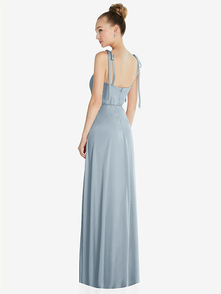 【NEW】【STYLE: TH099】ネクタイ 肩 a-line maxi ドレス【COLOR: Mist】【SIZE: 00-30W】