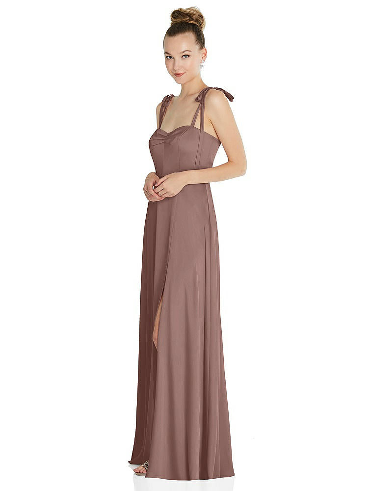 【NEW】【STYLE: TH099】ネクタイ 肩 a-line maxi ドレス【COLOR: Sienna】【SIZE: 00-30W】