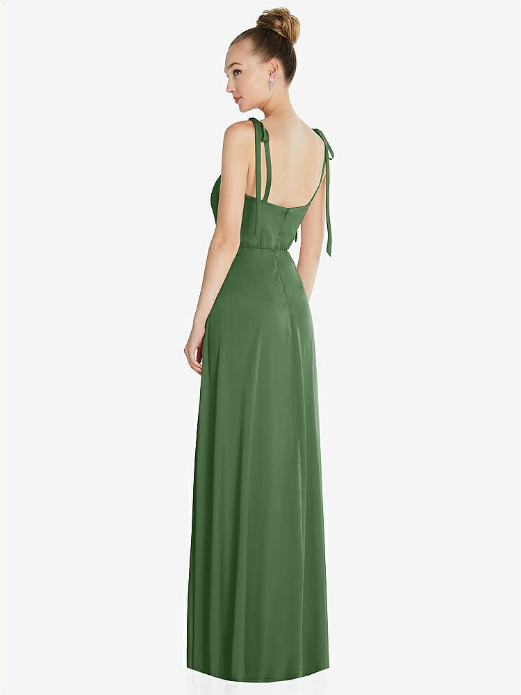 【NEW】【STYLE: TH099】ネクタイ 肩 a-line maxi ドレス【COLOR: Vineyard Green】【SIZE: 00-30W】