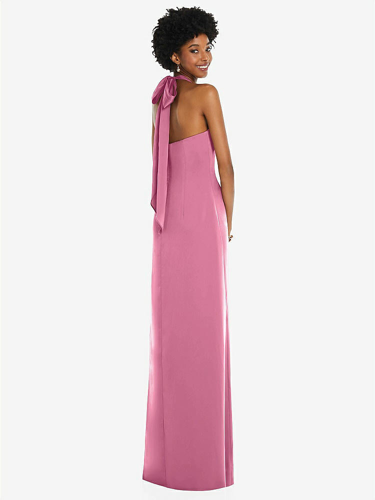 【NEW】【STYLE: 3110】ドレープ サテン ギリシャン 列 ガウン コンバーチブル ストラップ【COLOR: Orchid Pink】【SIZE: 00-30W】