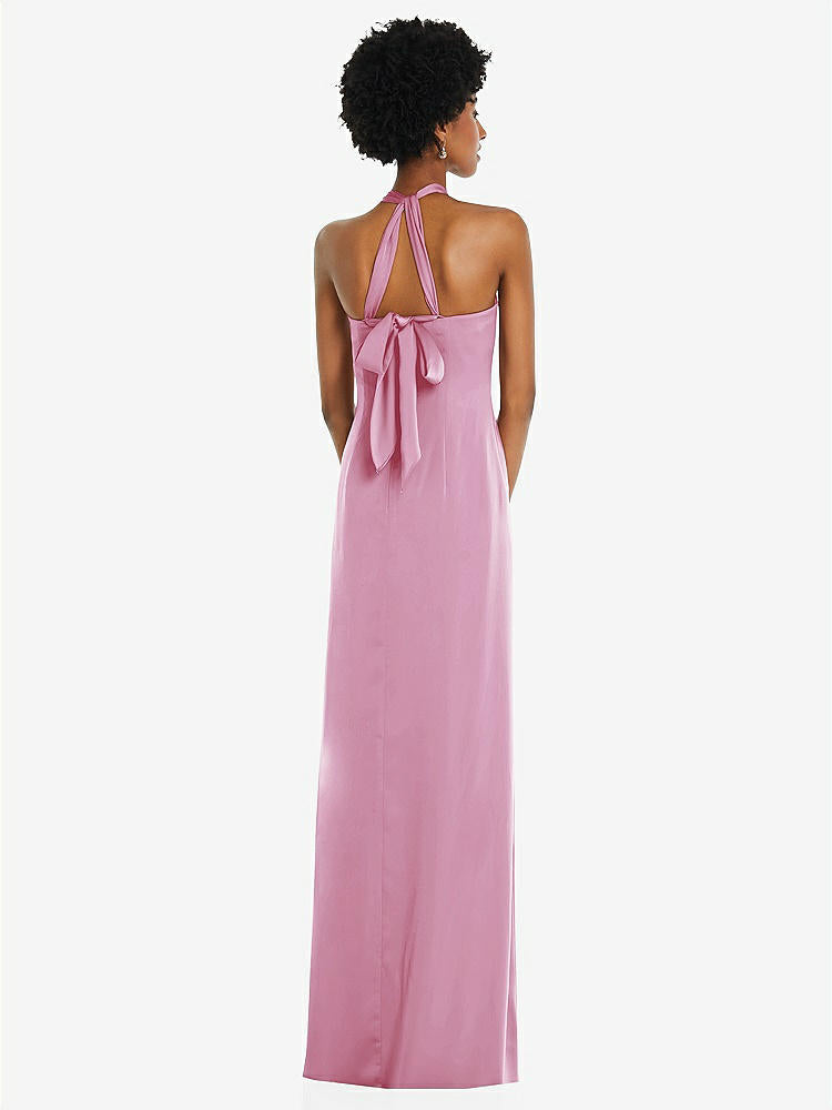 【NEW】【STYLE: 3110】ドレープ サテン ギリシャン 列 ガウン コンバーチブル ストラップ【COLOR: Powder Pink】【SIZE: 00-30W】