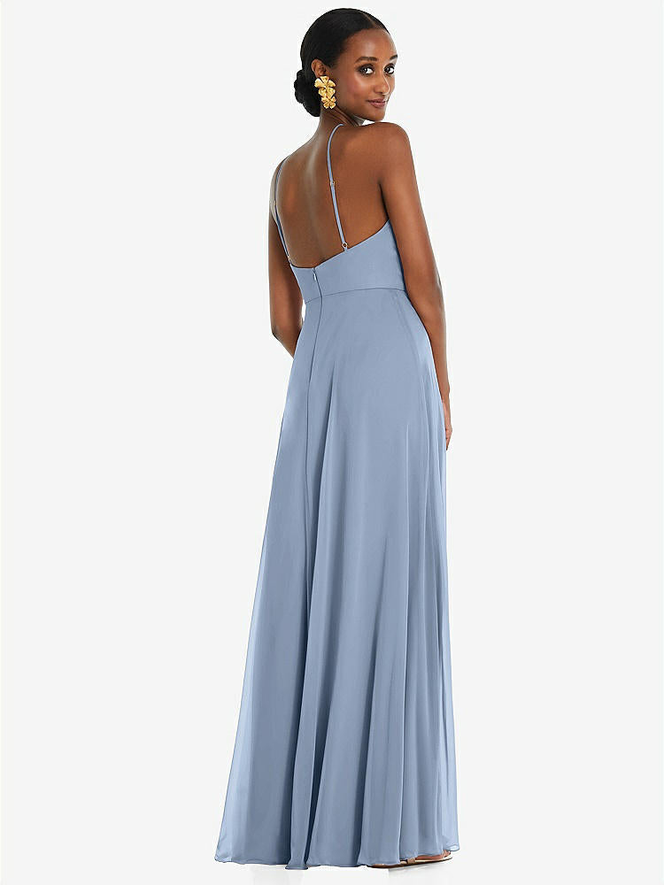 【STYLE: LB035】Diamond Halter Maxi Dress with Adjustable Straps【COLOR: Cloudy】