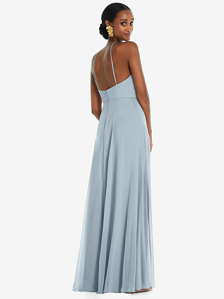 【STYLE: LB035】Diamond Halter Maxi Dress with Adjustable Straps【COLOR: Mist】