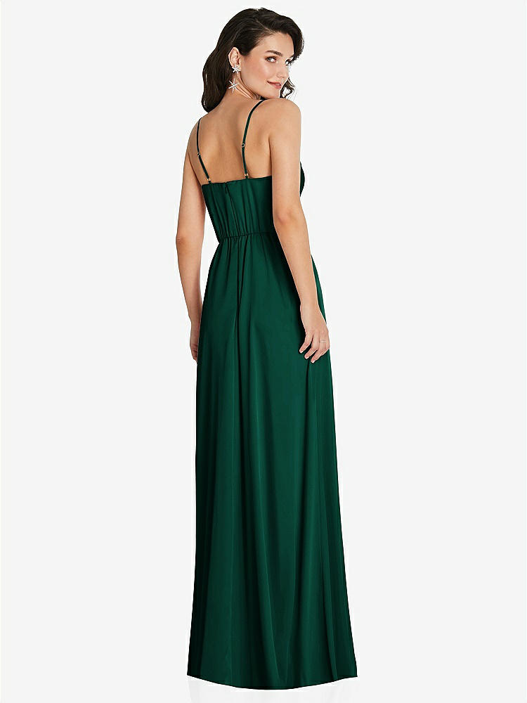 【NEW】【STYLE: TH098】カウルネック a-line maxi ドレス 調整可能 ストラップ【COLOR: Hunter Green】【SIZE: 00-30W】