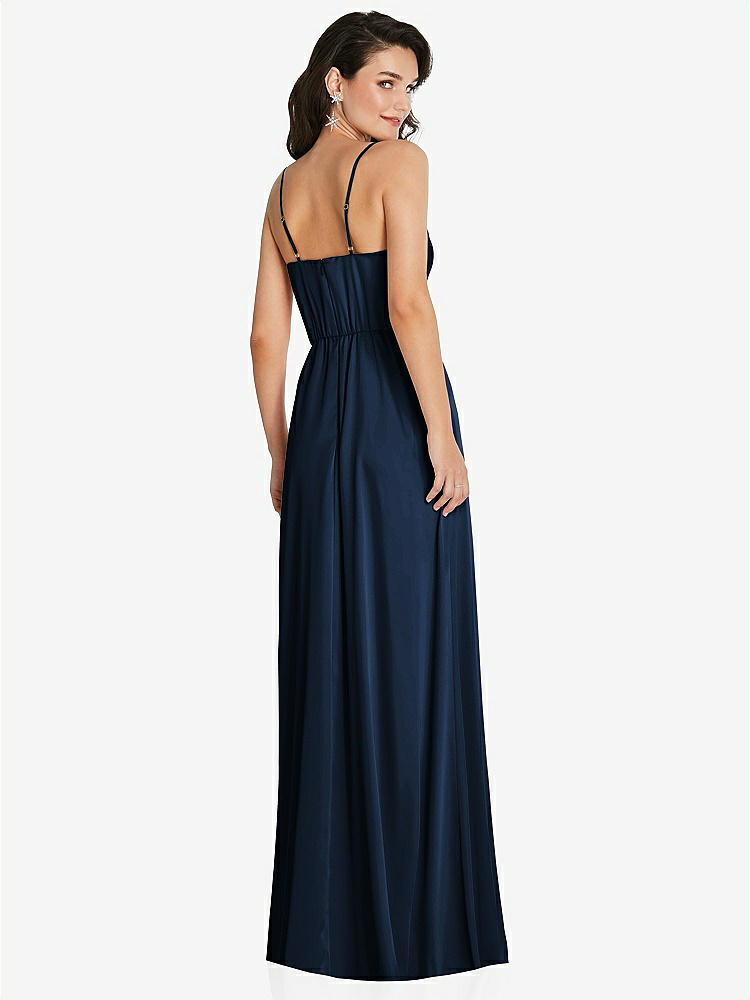 【NEW】【STYLE: TH098】カウルネック a-line maxi ドレス 調整可能 ストラップ【COLOR: Midnight Navy】【SIZE: 00-30W】