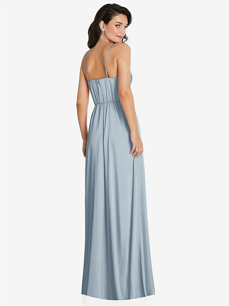 【NEW】【STYLE: TH098】カウルネック a-line maxi ドレス 調整可能 ストラップ【COLOR: Mist】【SIZE: 00-30W】