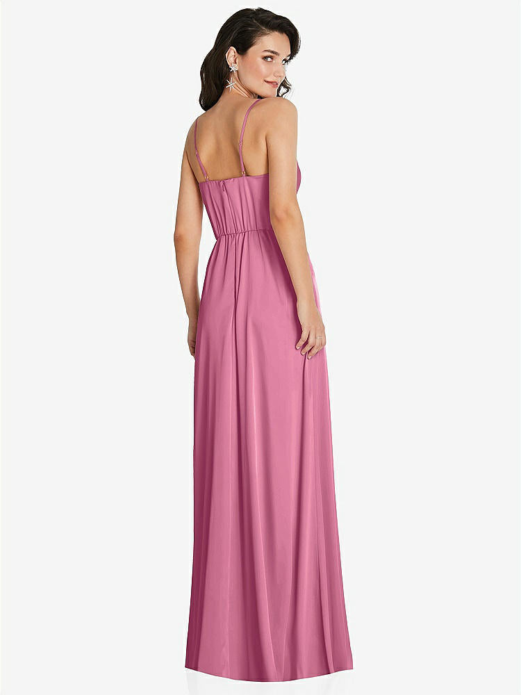 【NEW】【STYLE: TH098】カウルネック a-line maxi ドレス 調整可能 ストラップ【COLOR: Orchid Pink】【SIZE: 00-30W】
