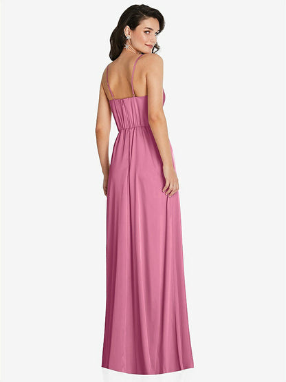 【NEW】【STYLE: TH098】カウルネック a-line maxi ドレス 調整可能 ストラップ【COLOR: Orchid Pink】【SIZE: 00-30W】