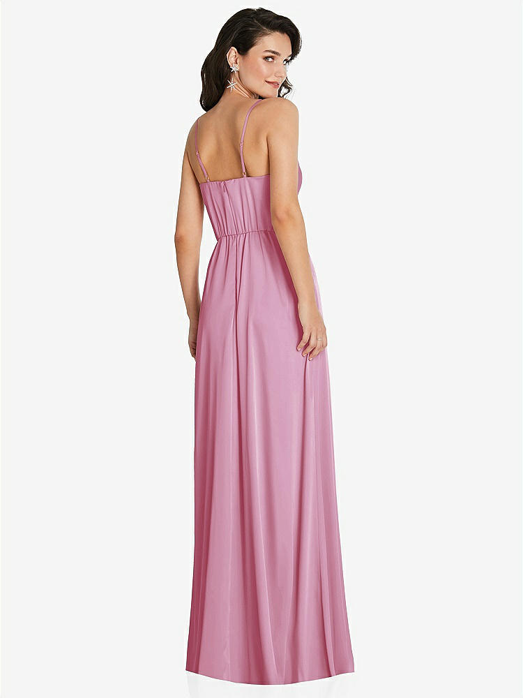 【NEW】【STYLE: TH098】カウルネック a-line maxi ドレス 調整可能 ストラップ【COLOR: Powder Pink】【SIZE: 00-30W】